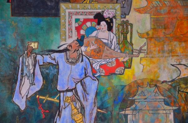 芳草地黄鹤楼江天浩瀚壁画再创竣工有感